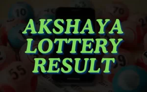 akshaya lottery result